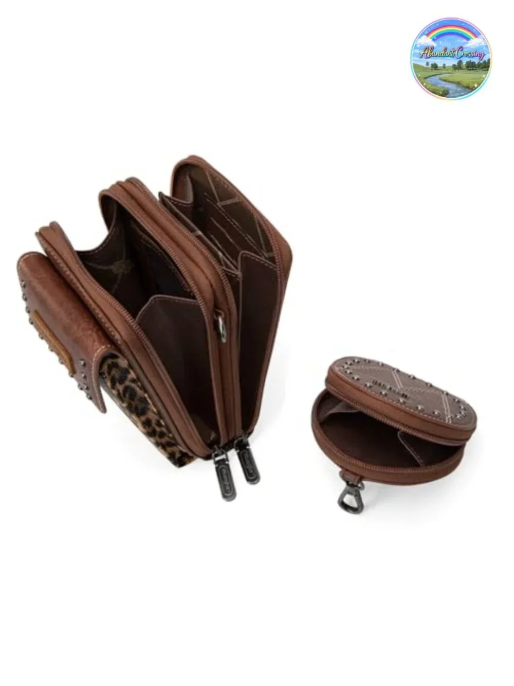 Women's 3-Piece Leather Satchel & Purse Set with Coin Purse